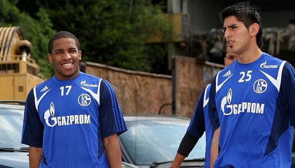 Jefferson Farfán y Carlos Zambrano jugaron juntos en el fútbol alemán. (Foto: Schalke 04)