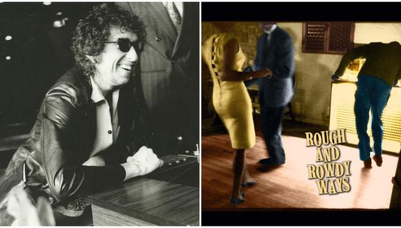 A la izquierda, Bob Dylan en 1978, durante una gira por Europa. A la derecha, la portada de su nuevo disco doble. Fotos: AFP/ Sony Music.