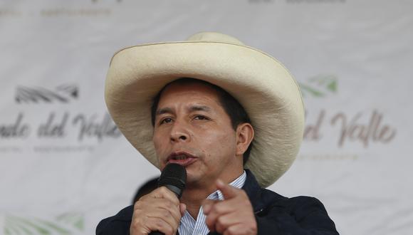 Pedro Castillo anunció la lista presentada por Perú Libre para la Mesa Directiva del Congreso. (Foto: Jorge Cerdan/@photo.gec)