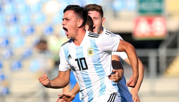 Con goles de Aníbal Moreno (25') y Gonzalo Maroni (46'), Argentina venció a Uruguay y clasificó al Mundial de la categoría. (Foto: AFP)