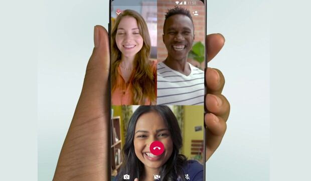 Una vez que hayas agregado y pasado el enlace de grupo a tus amigos, presiona el botón de videollamada. (Foto: WhatsApp)