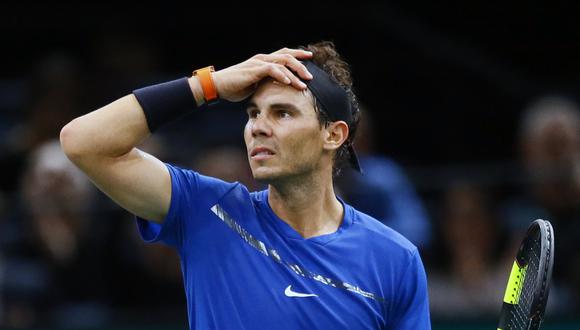 Rafael Nadal se retiró del Masters 1000 de París. (Foto: AP)