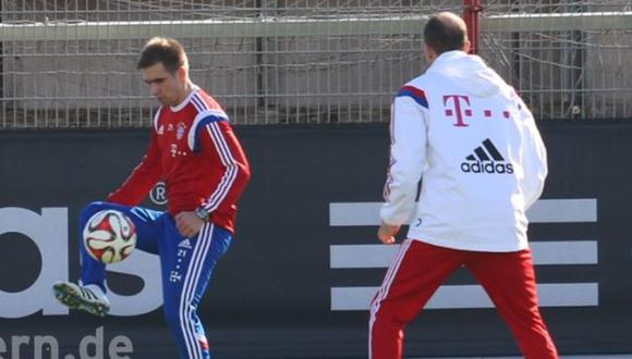 Philipp Lahm volvió a entrenar tras 3 meses de su grave lesión
