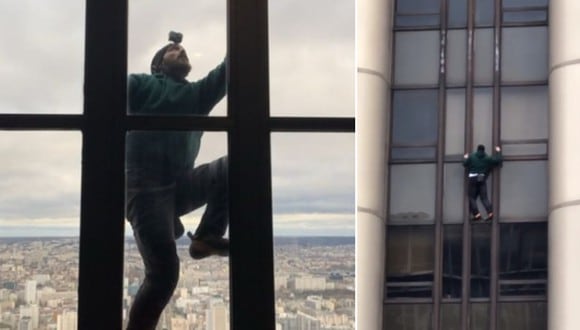 Joven se armó de valor y escaló un edificio de 58 pisos sin equipo de seguridad. (Foto: leo.urban / Instagram)