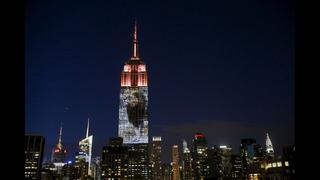 El Empire State iluminado con animales en peligro de extinción