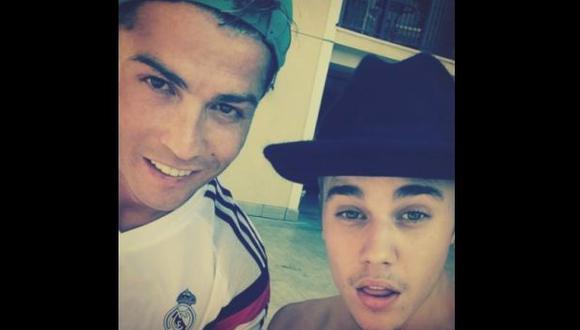 Justin Bieber y Cristiano Ronaldo agitan las redes con selfie