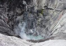 ¡Increíble! identifican una laguna en el cráter del volcán Ubinas