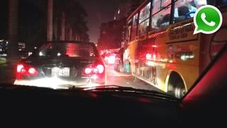WhatsApp: fuga de gas generó apagón y tráfico en San Isidro