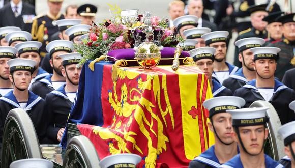 El funeral de la reina Isabel II. (GETTY IMAGES).