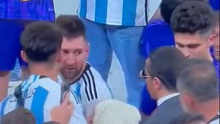 Momento incómodo: Messi escapa de Salt Bae en pleno festejo por el Mundial 2022 | VIDEO