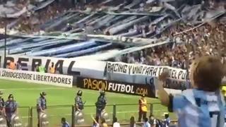 Niño hincha de Racing sorprende por efusivo festejo [VIDEO]