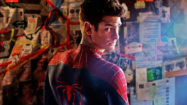 Andrew Garfield as Spider-Man in 2012.