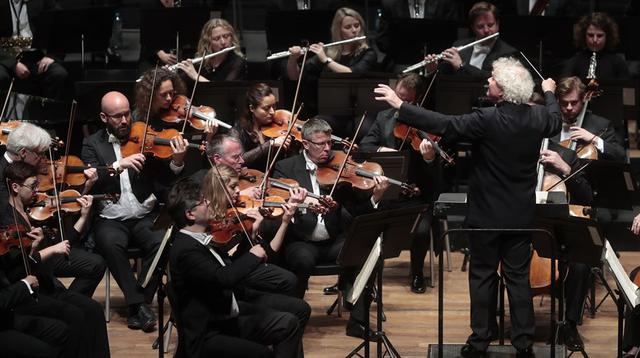 La Orquesta Sinfónica de Londres en Lima. (Foto: Hugo Pérez/ El Comercio)