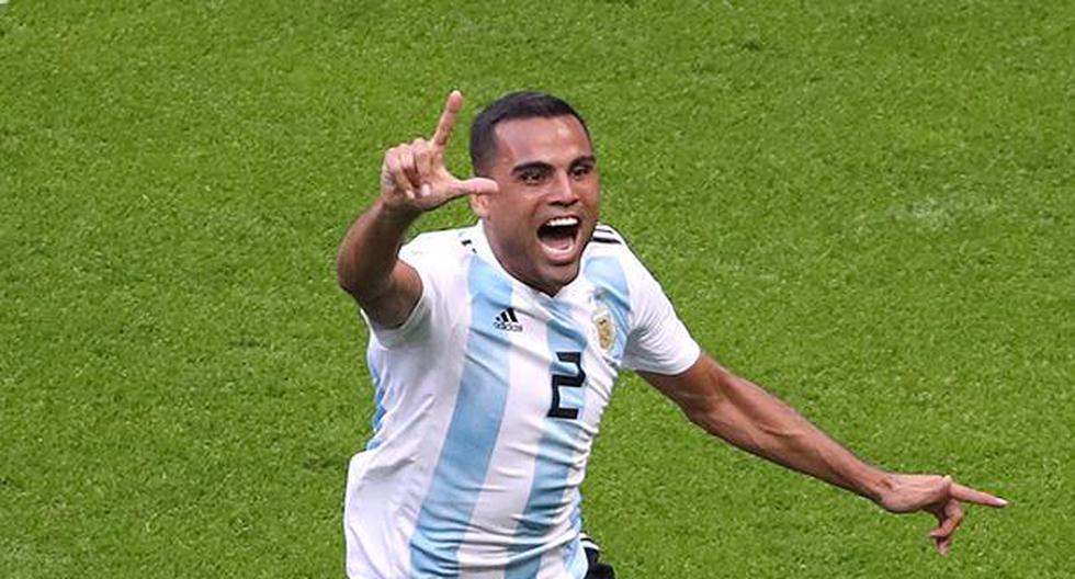 Gabriel Mercado anotó el 2-1 parcial de la selección de Argentina sobre Francia en los octavos de final del Mundial Rusia 2018. (Foto: Getty Images)