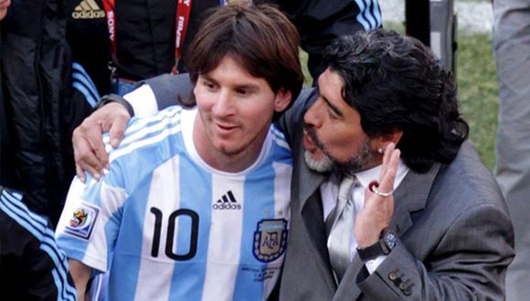 Diego Maradona afirmó que ningún jugador de la selección albiceleste está a la altura de 'La Pulga'. Además apuntó que a Dybala le falta técnica. (Foto: EFE)