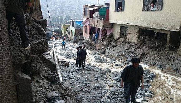 Huaico en Chosica: zona fue declarada en emergencia por 60 días