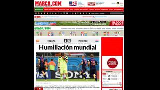 Así informa la prensa española la humillante derrota de España