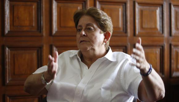 La congresista Lourdes Alcorta a favor de ceder la presidencia de la Mesa Directiva. (Foto: GEC)