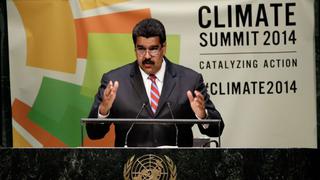 Maduro critica postura de las potencias ante cambio climático