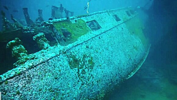 El Karlsruhe fue hundido por un submarino británico en 1940 y sus restos no se habían visto hasta ahora. (Foto: Known Unknowns / YouTube)