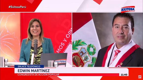 Declaraciones del congresista Edwin Martínez