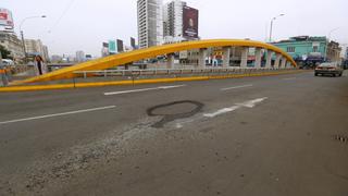 Municipalidad de Lima: pista de puente de Vía Expresa se deterioró en medio año