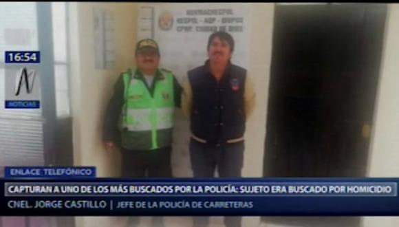El detenido se encuentra en la comisaría Ciudad de Dios, en Arequipa, donde permanecerá para las investigaciones del caso. (Foto: Captura Canal N)