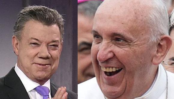 Colombia: Santos agradece al Papa por llamado a la "concordia"