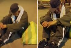 Rimac: anciano fue abandonado en la avenida Paseo de Aguas | VIDEO