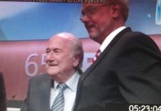 Manuel Burga saludó a Joseph Blatter por su triunfo