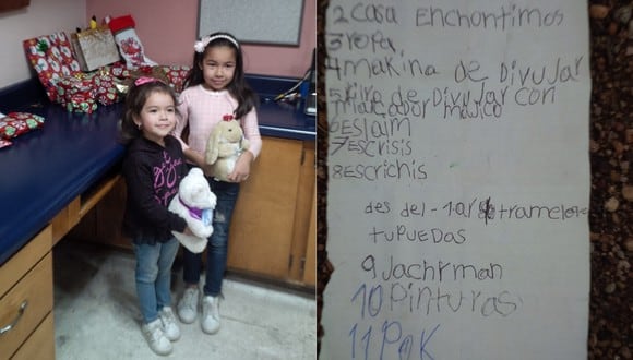 La carta a Santa de una niña mexicana que traspasó el muro entre EE. UU. y México
