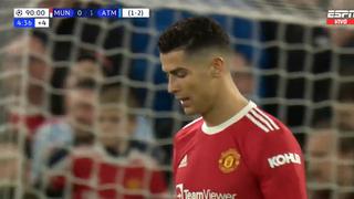 Su cara lo dijo todo: la reacción de Cristiano Ronaldo tras quedar fuera de la Champions League | VIDEO