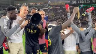 Gareth Bale de fiesta en Los Ángeles: la celebración con sus compañeros y la hinchada tras ganar el clásico