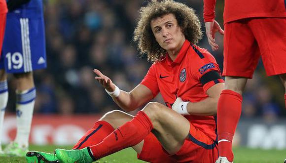 Champions League: David Luiz será baja en PSG ante Barcelona