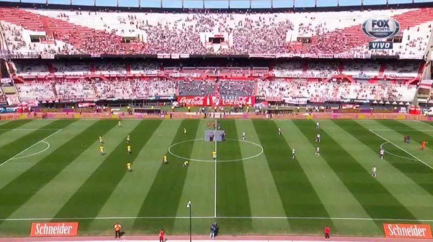 Hinchas de Boca se burlaron de River Plate por la poca gente en el Monumental ante Aldosivi. (Foto: Captura Twitter)