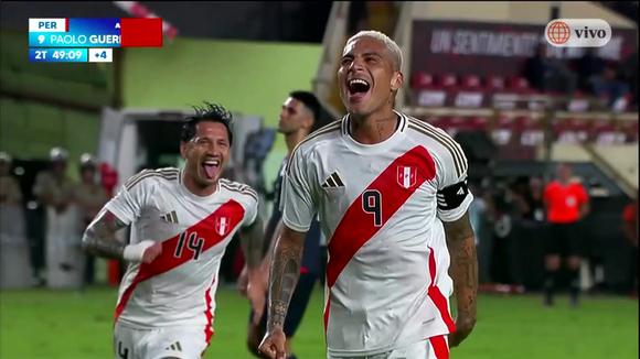Gol de Paolo Guerrero para el 4-1 de Perú vs. República Dominicana. (Video: América TV)