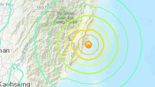 Un terremoto de magnitud 6,6 sacude la costa este de Taiwán