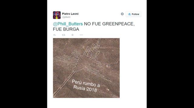 Twitter: memes sobre intervención de Greenpeace en Nasca - 4