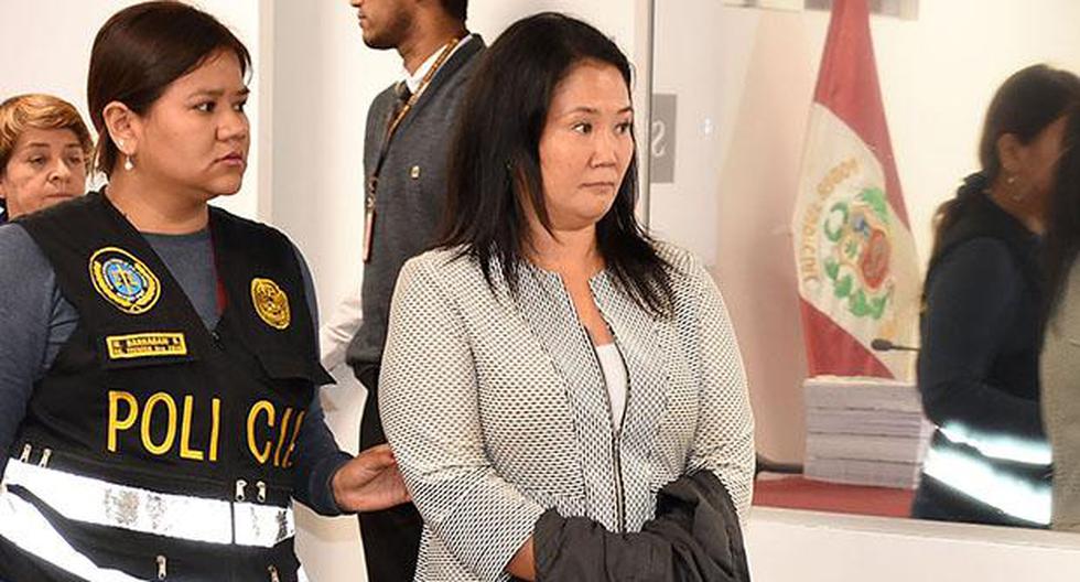 Keiko Fujimori cumple prisión preventiva por 36 meses, al ser investigada por el presunto delito de lavado de activos. (Foto: EFE)