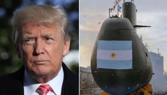Donald Trump expresó con un tuit su preocupación sobre el estado de la tripulación del ARA San Juan. (Foto: AP/ AFP)