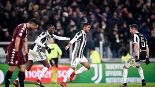 Juventus venció 2-0 a Torino y avanzó en la Copa Italia