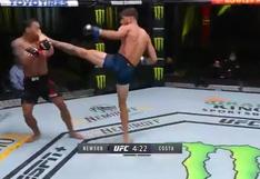 UFC Las Vegas 11: la brutal patada de Randy Costa para ‘mandar a dormir’ a su rival | VIDEO