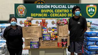 Navidad: PNP detiene en SMP a hermanos que almacenaban artefactos pirotécnicos prohibidos