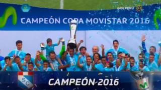 Sporting Cristal: eufórica celebración tras levantar la copa