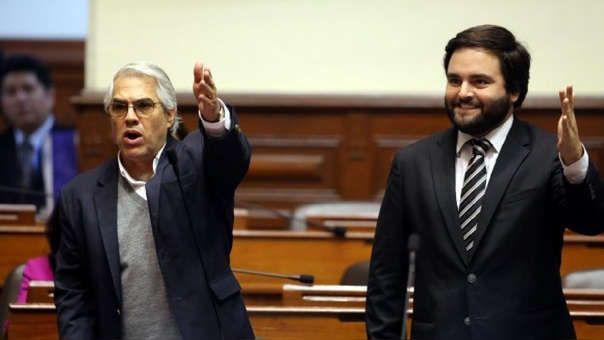 Gino Costa y Alberto de Belaunde buscan regresar al Congreso en las filas del Partido Morado. (Foto: Congreso de la República)