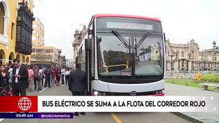 Municipalidad de Lima: Bus eléctrico se suma a la flota del Corredor Rojo
