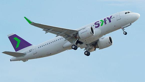 Este mes Sky Airline Perú aumentó dos nuevos aviones para cubrir rutas domésticas y para el primer trimestre del 2020 tendrán dos aviones más, que se destinarán para vuelos internacionales (Foto: Difusión)