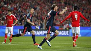 Bayern Múnich empató 2-2 ante Benfica y clasificó a semifinales