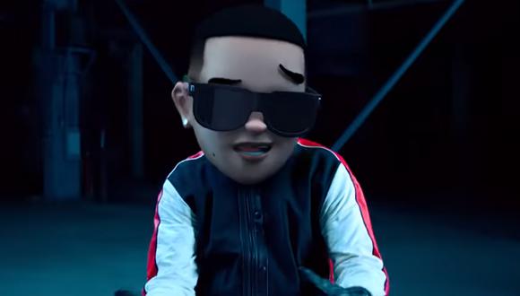 Animación de Daddy Yankee en el video "Con Calma" (Foto: YouTube)