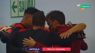 Perú vs. Colombia: emotivo abrazo de Butrón con los porteros